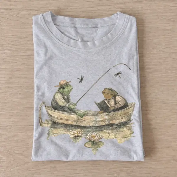 Fishing frog duo t shirt gray20fishing frog duo.webp
