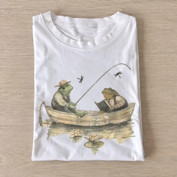 Fishing frog duo t shirt white20fishing frog duo.webp