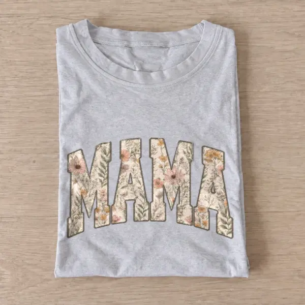 Floral mama graphic t shirt gray20floral mama.webp