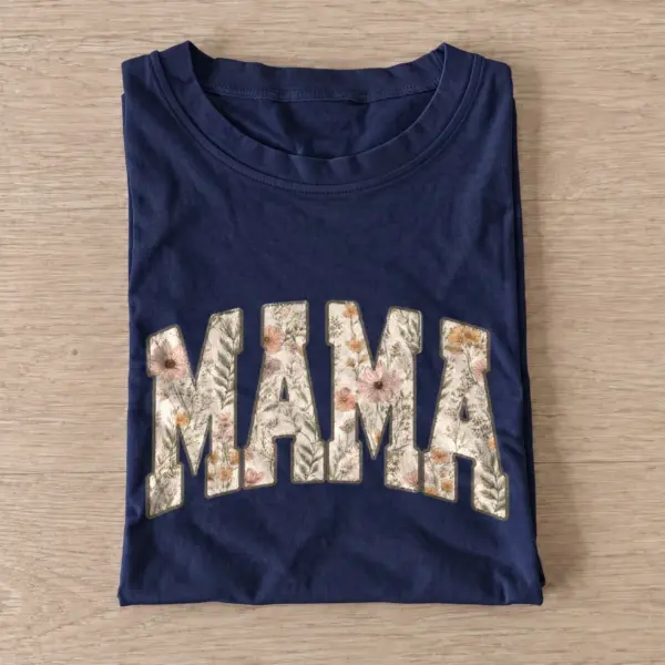 Floral mama graphic t shirt navy20floral mama.webp