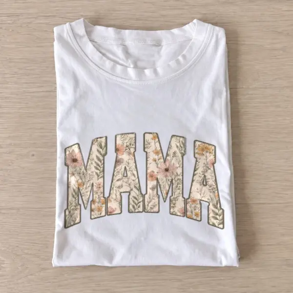 Floral mama graphic t shirt white20floral mama.webp