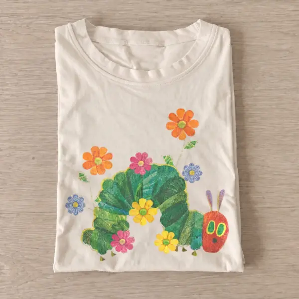 Flower caterpillar graphic t shirt sand20flower caterpillar.webp