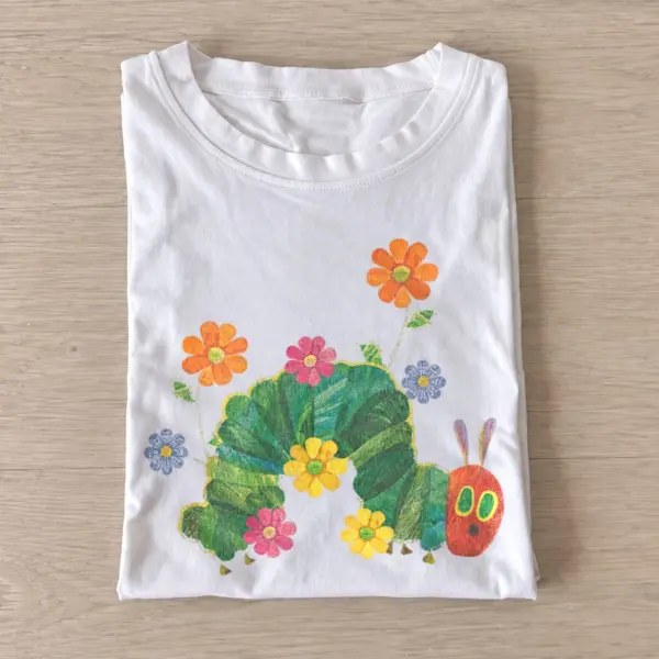 Flower caterpillar graphic t shirt white20flower caterpillar.webp