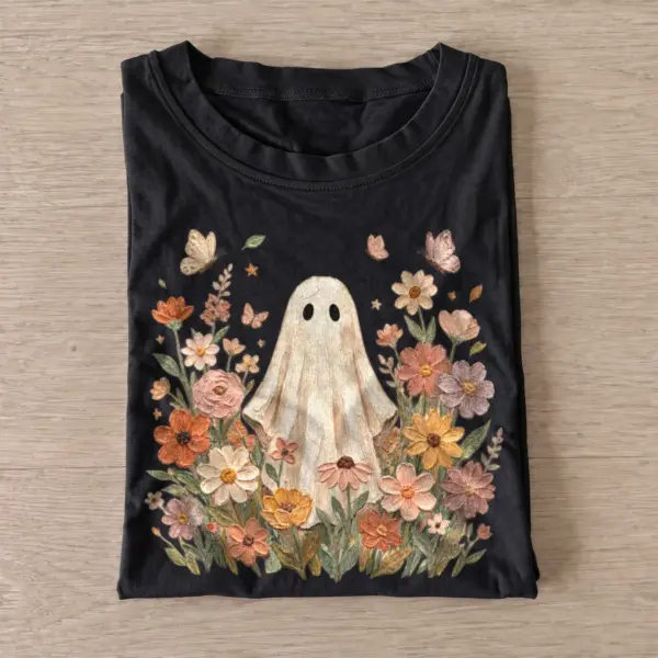 Flower garden ghost t shirt black20flower garden ghost.webp