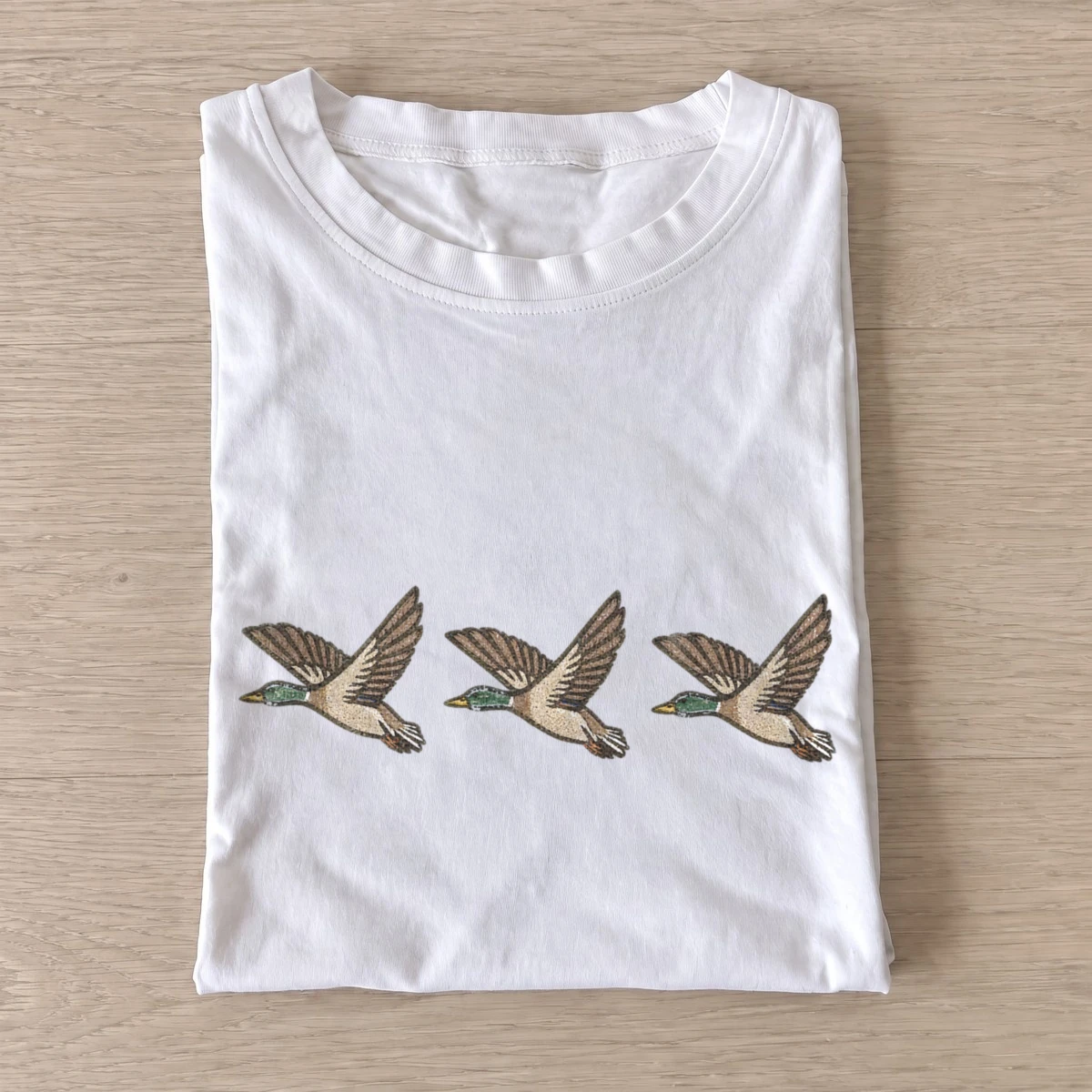 Flying duck trio t shirt white20flying duck trio.webp