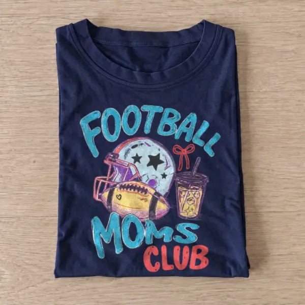 Football moms club graphic t shirt navy20football moms club.webp
