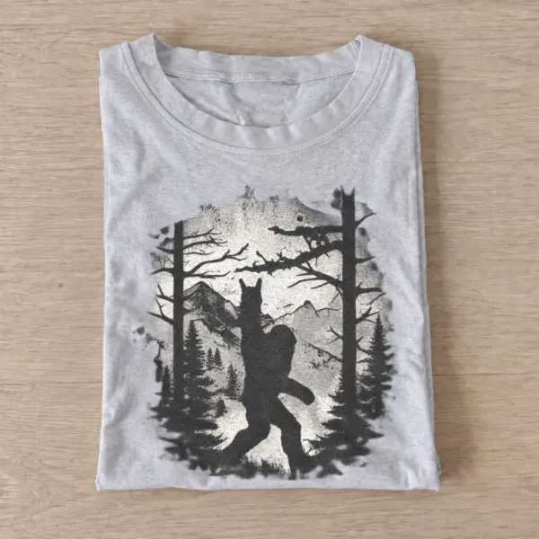 Forest bigfoot silhouette graphic t shirt gray20forest bigfoot.webp