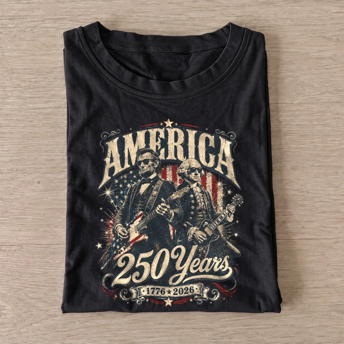 Founding fathers rock america 250 years t shirt black20founding fathers rock.webp