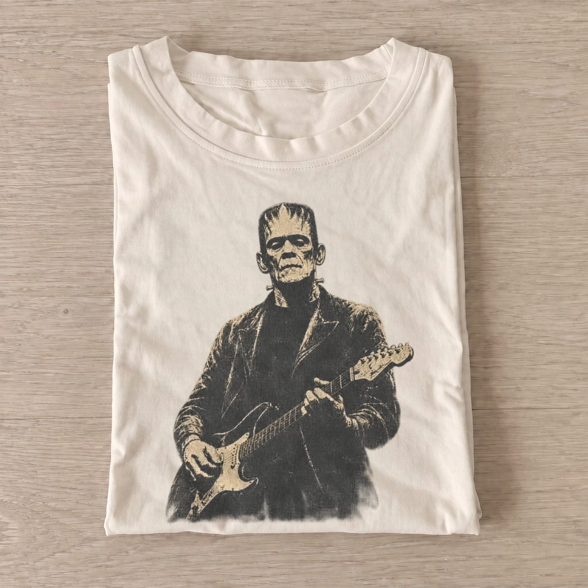 Frankenstein monster guitarist t shirt sand20monster guitarist.webp