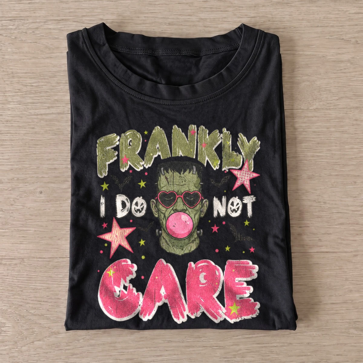 Frankly i do not care frankenstein t shirt black20frankly dont care.webp