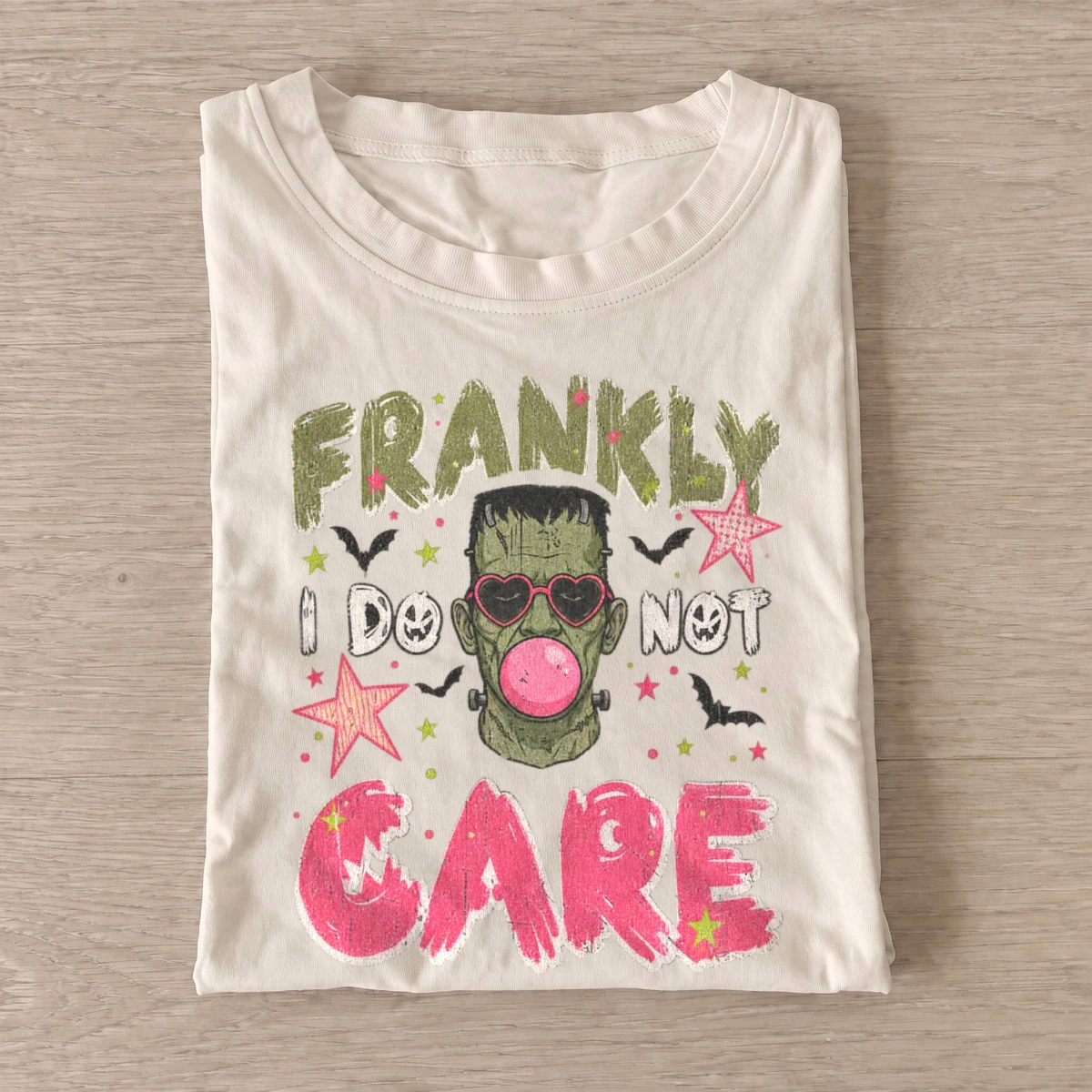 Frankly i do not care frankenstein t shirt sand20frankly dont care.webp