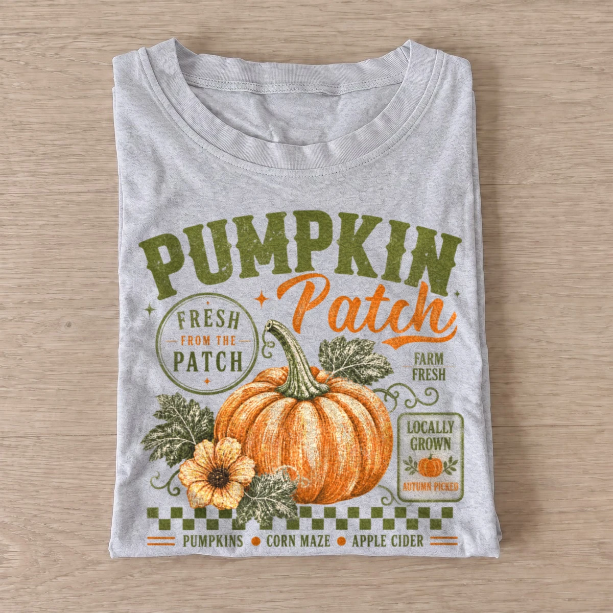 Fresh pumpkin patch fall graphic t shirt gray20fresh pumpkin patch.webp