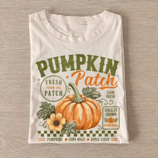 Fresh pumpkin patch fall graphic t shirt sand20fresh pumpkin patch.webp