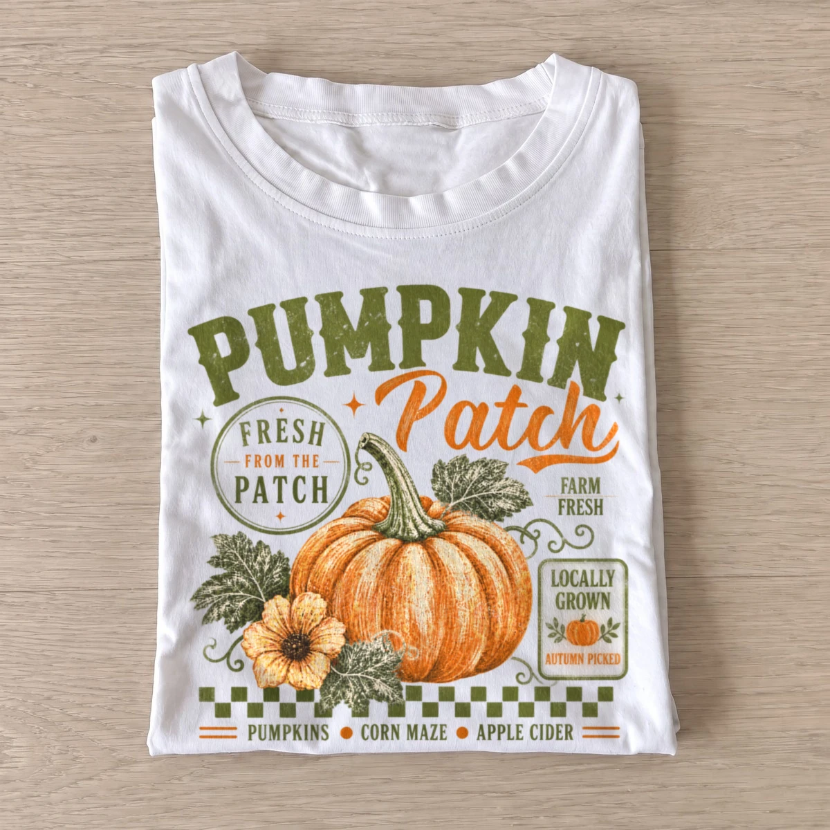 Fresh pumpkin patch fall graphic t shirt white20fresh pumpkin patch.webp