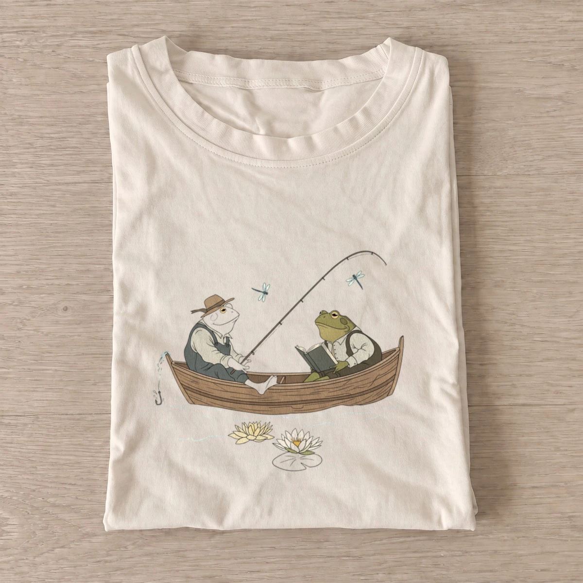 Frog fishing boat t shirt sand20frog fishing boat.webp