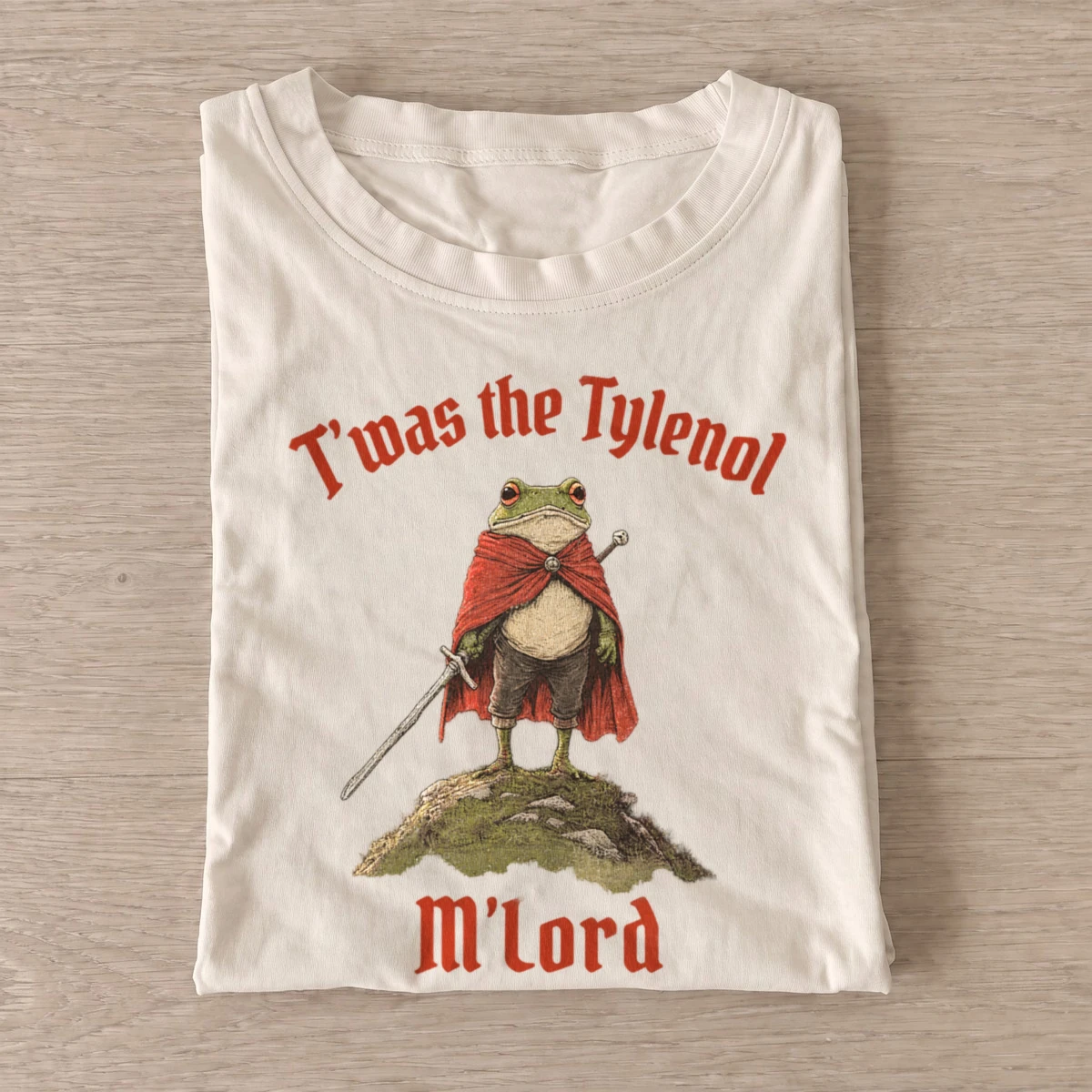 Frog knight twas the tylenol mlord t shirt sand20frog knight confession.webp