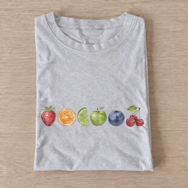 Fruit rainbow graphic t shirt gray20fruit rainbow.webp