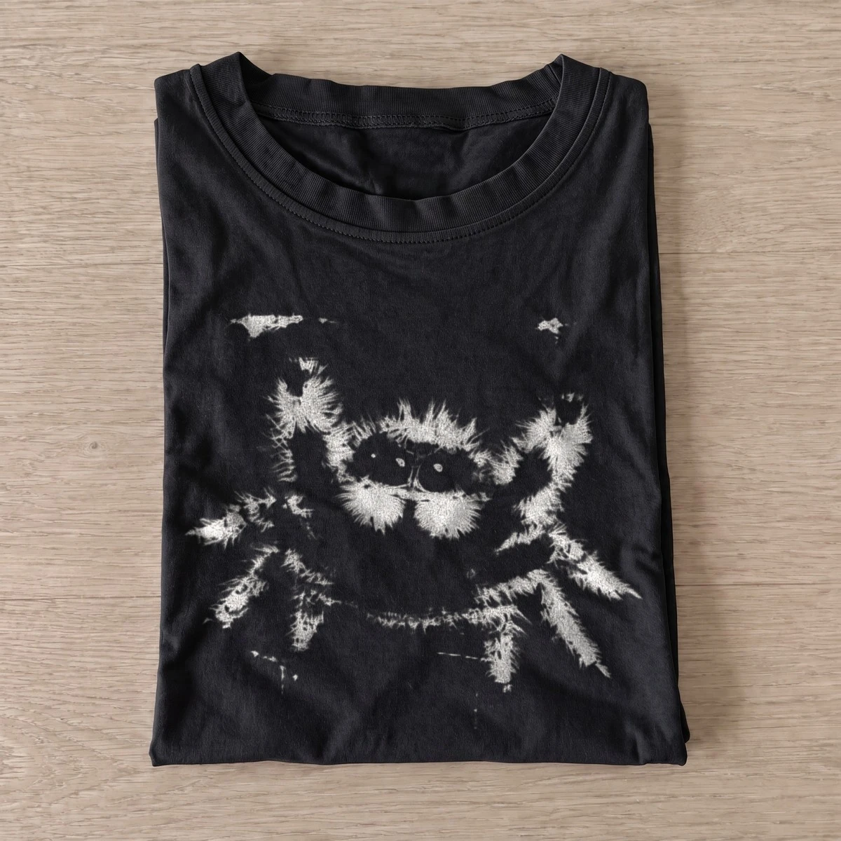 Fuzzy spider t shirt black20fuzzy spider.webp