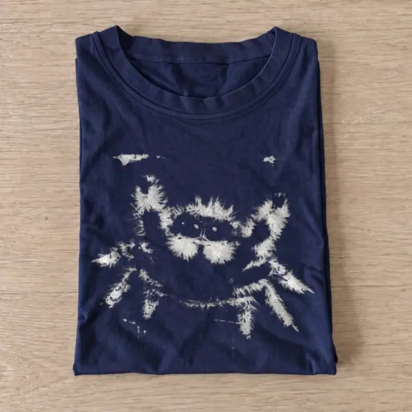 Fuzzy spider t shirt navy20fuzzy spider.webp