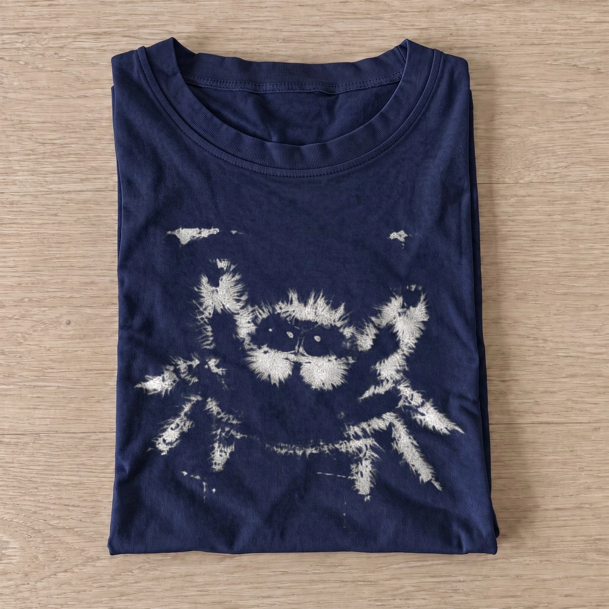 Fuzzy spider t shirt navy20fuzzy spider.webp