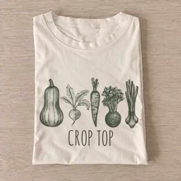 Garden vegetable crop top pun t shirt sand20crop top.webp