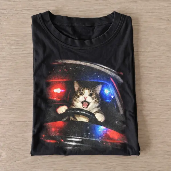 Getaway driver cat t shirt black20getaway driver cat.webp