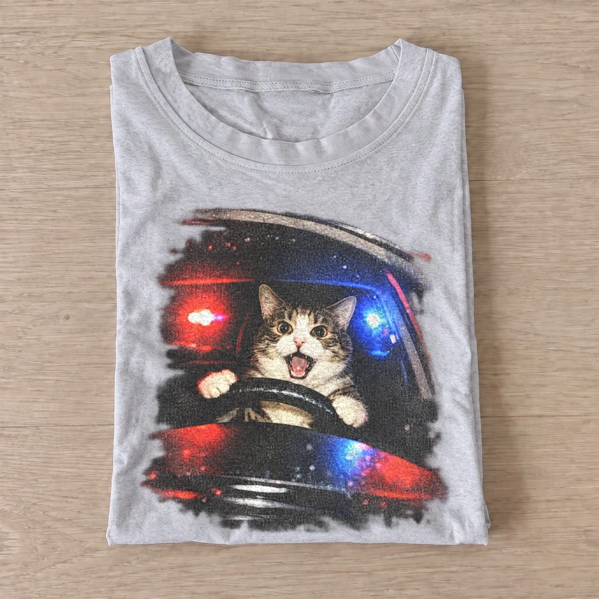 Getaway driver cat t shirt gray20getaway driver cat.webp