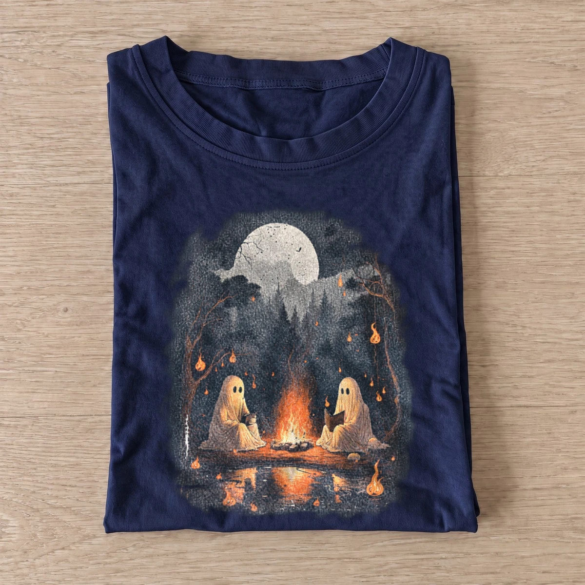 Ghost campfire t shirt navy20ghost campfire.webp
