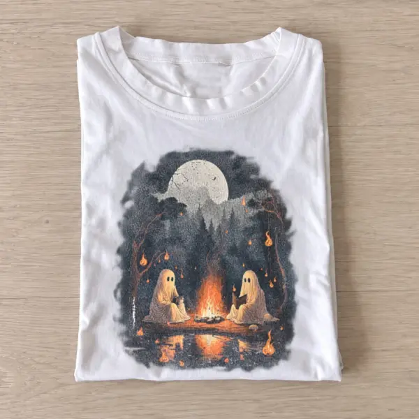 Ghost campfire t shirt white20ghost campfire.webp