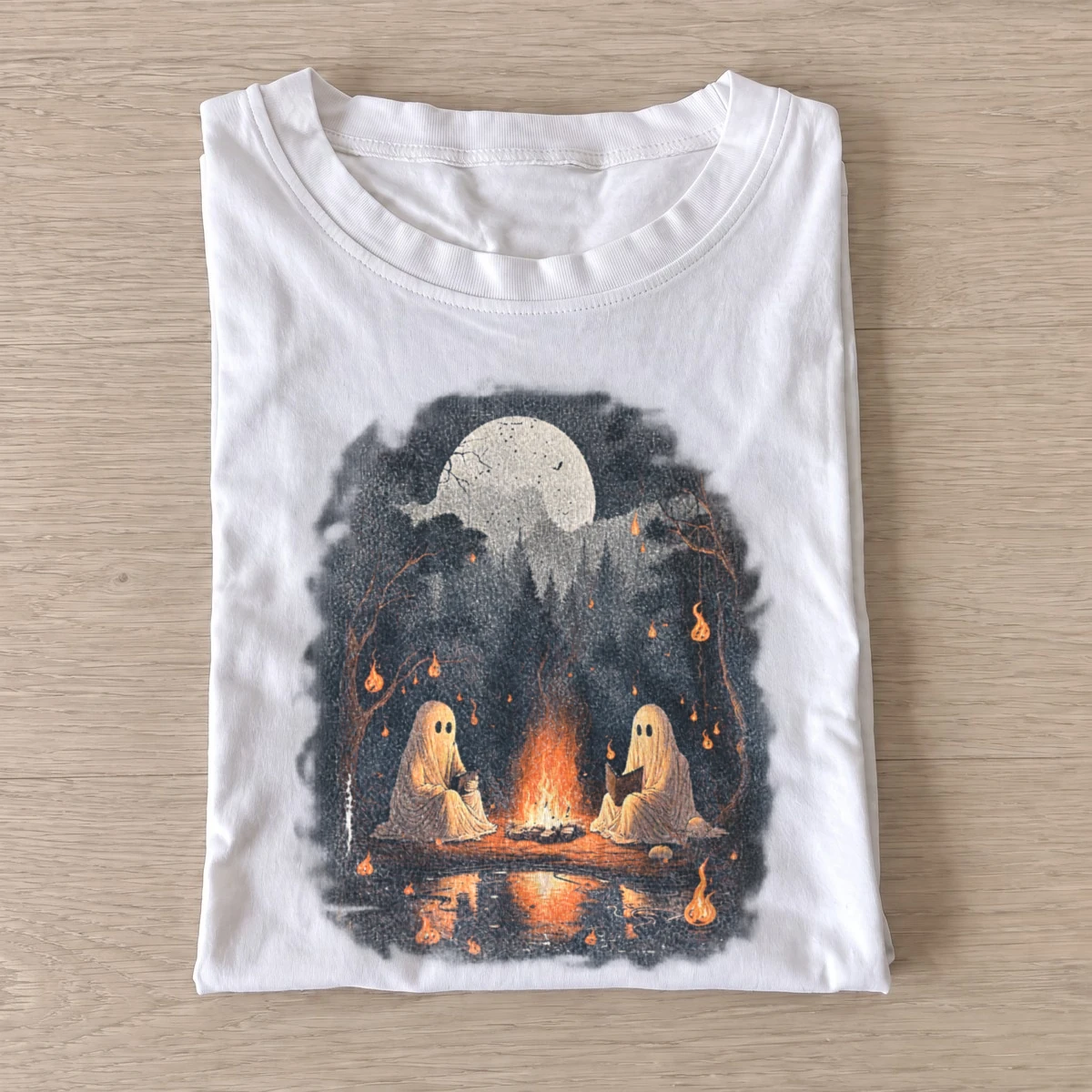Ghost campfire t shirt white20ghost campfire.webp