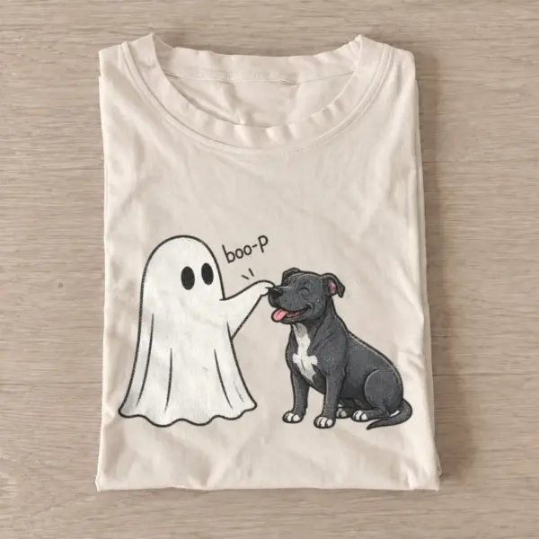 Ghost dog boop halloween t shirt sand20ghost dog boop.webp