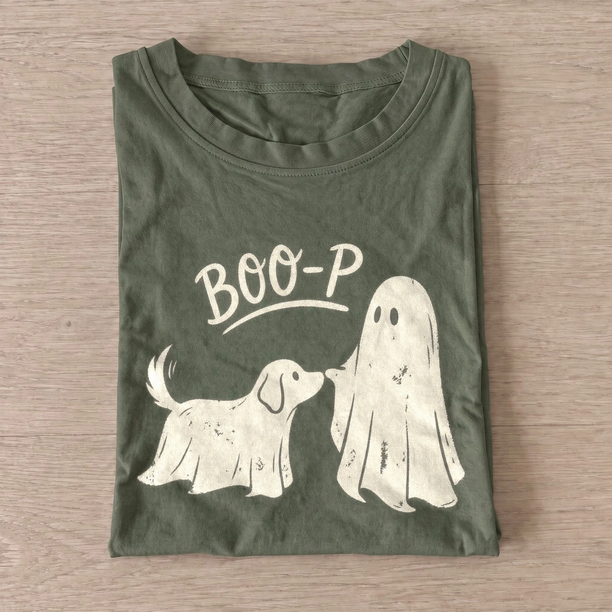 Ghost puppy boo p t shirt olive20ghost puppy boop.webp