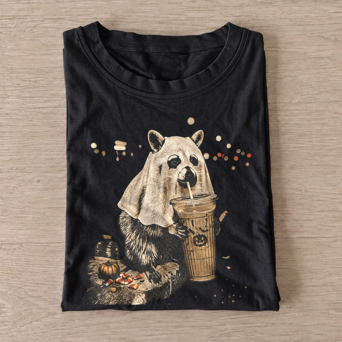 Ghostly coffee raccoon t shirt black20ghostly coffee raccoon.webp