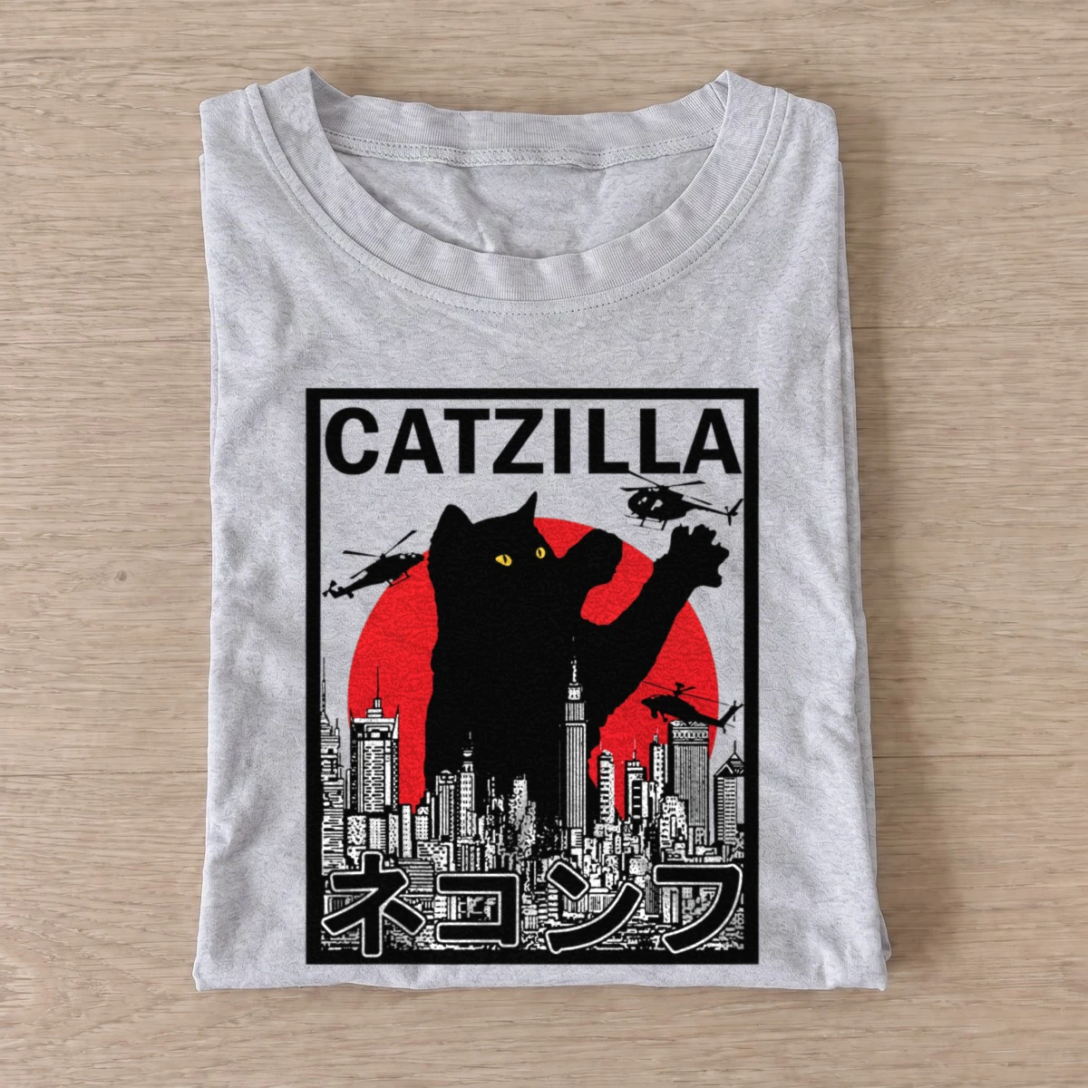Giant city cat t shirt gray20giant city cat.webp