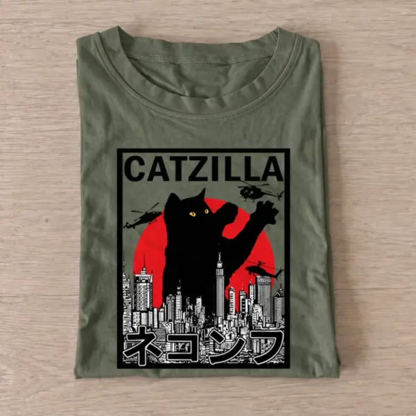 Giant city cat t shirt olive20giant city cat.webp