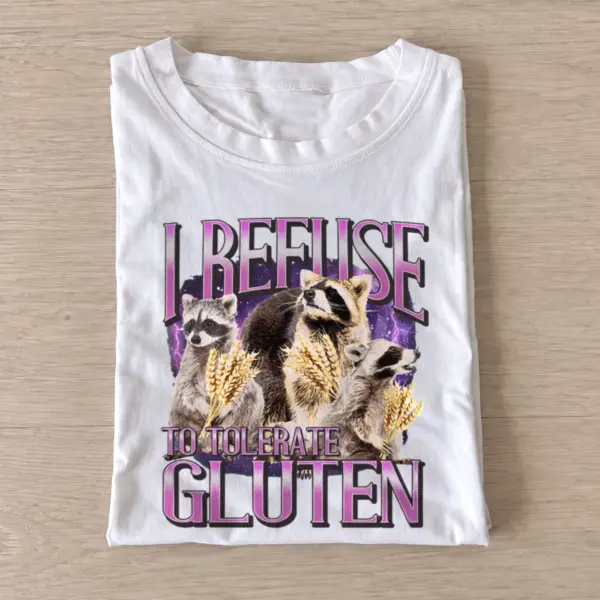 Gluten raccoon collage t shirt white20gluten raccoon collage.webp