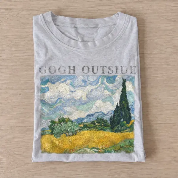 Gogh outside cypress field t shirt gray20cypress field outdoors.webp