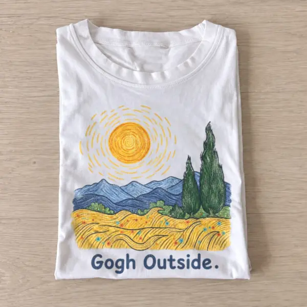Gogh outside sunny field t shirt white20sunny field outdoors.webp