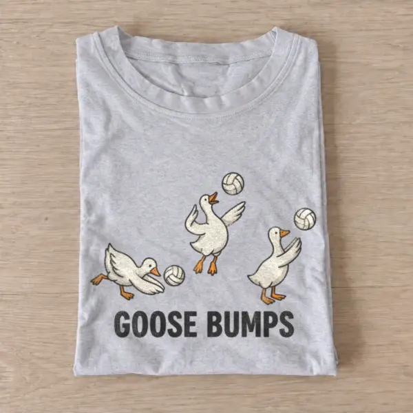 Goose bumps volleyball t shirt gray20goose bumps volleyball.webp