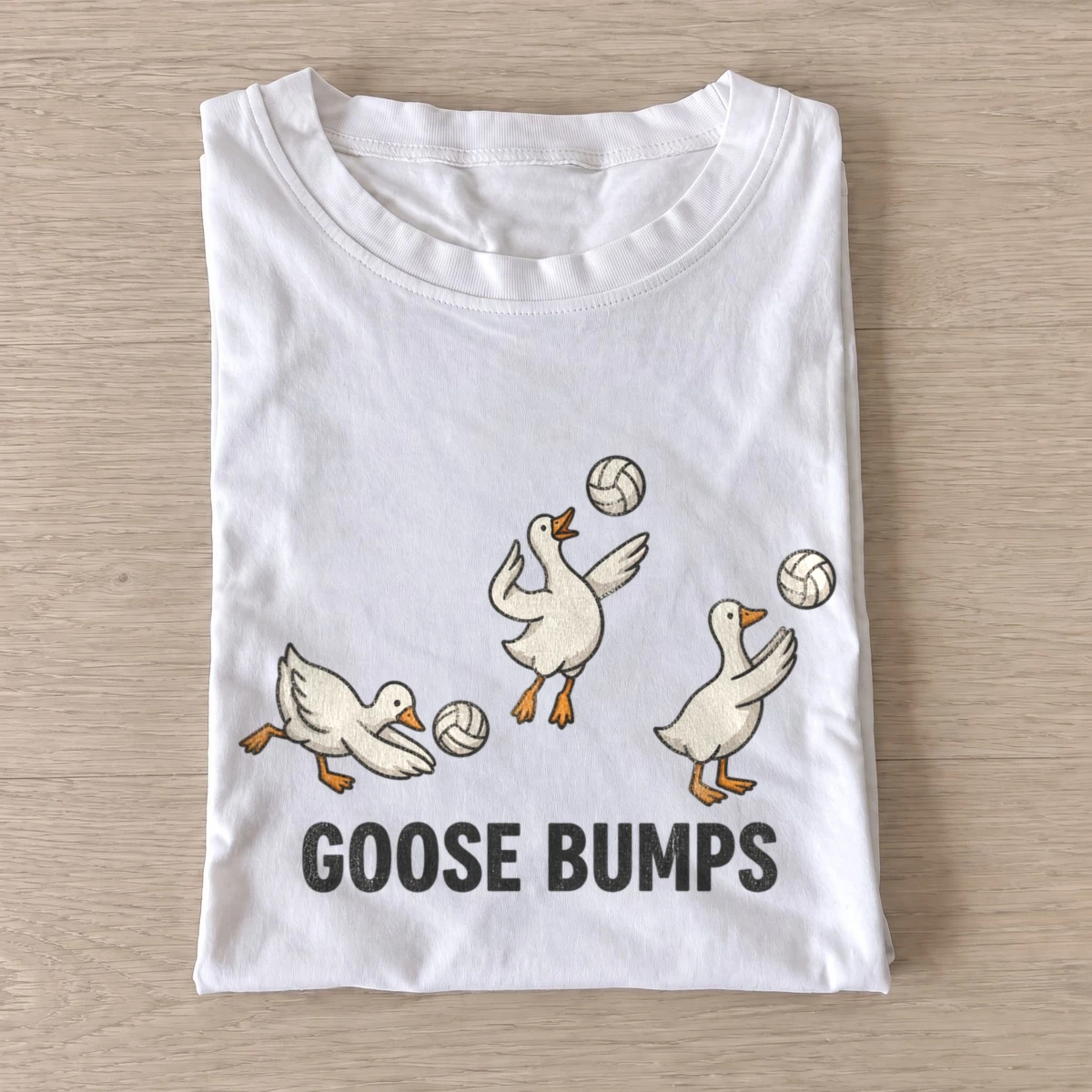 Goose bumps volleyball t shirt white20goose bumps volleyball.webp