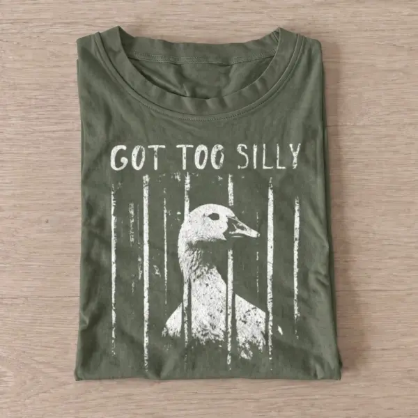 Got too silly goose jail t shirt olive20silly goose jail.webp