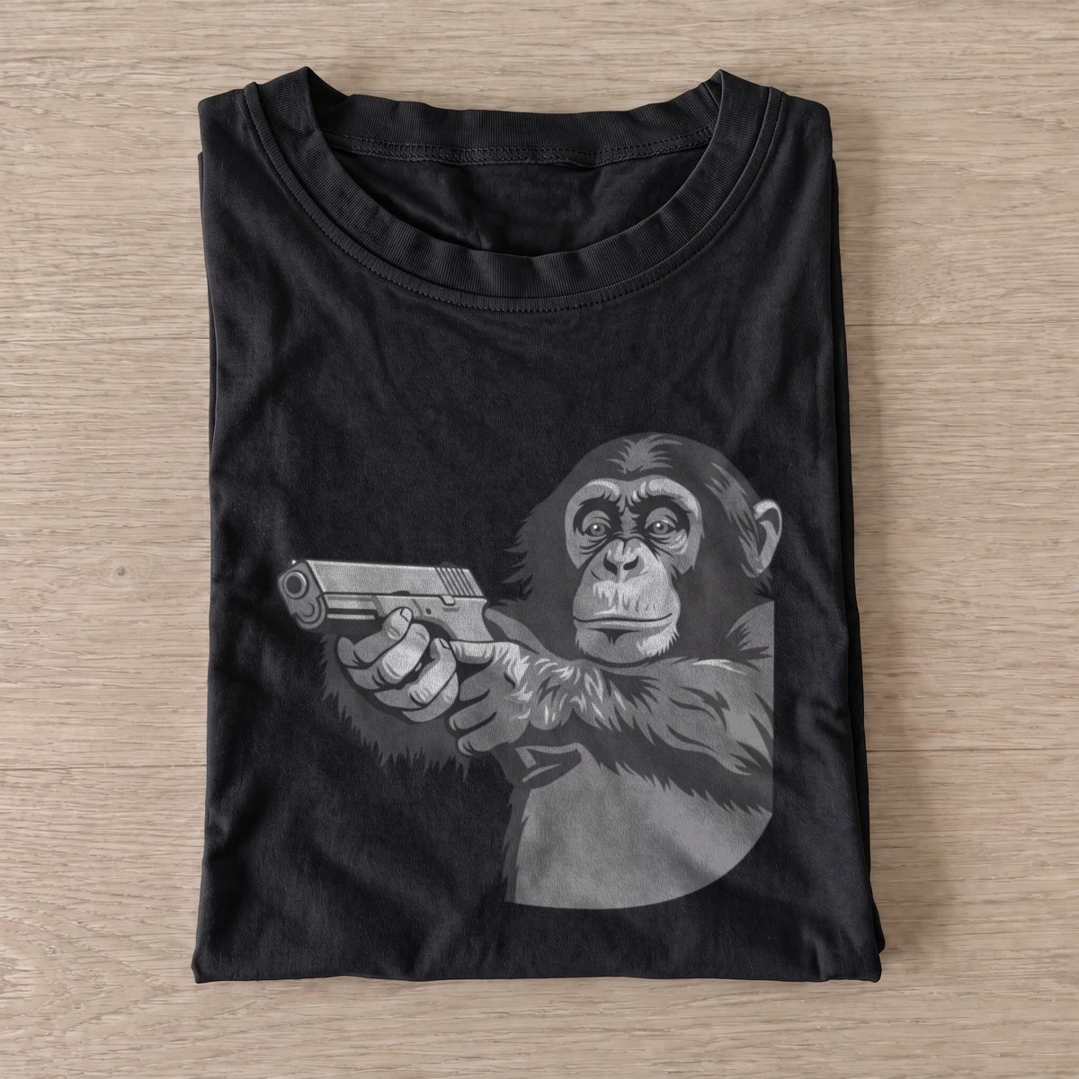 Gray chimp pistol t shirt black20gray chimp pistol.webp