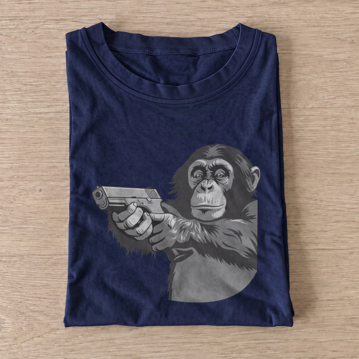 Gray chimp pistol t shirt navy20gray chimp pistol.webp