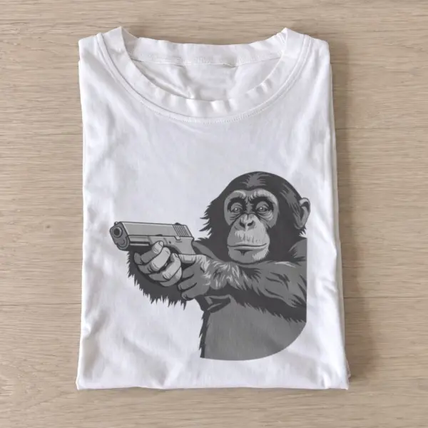 Gray chimp pistol t shirt white20gray chimp pistol.webp