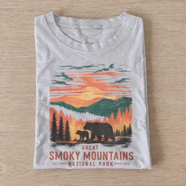 Great smoky mountains bears t shirt gray20smoky mountain bears.webp