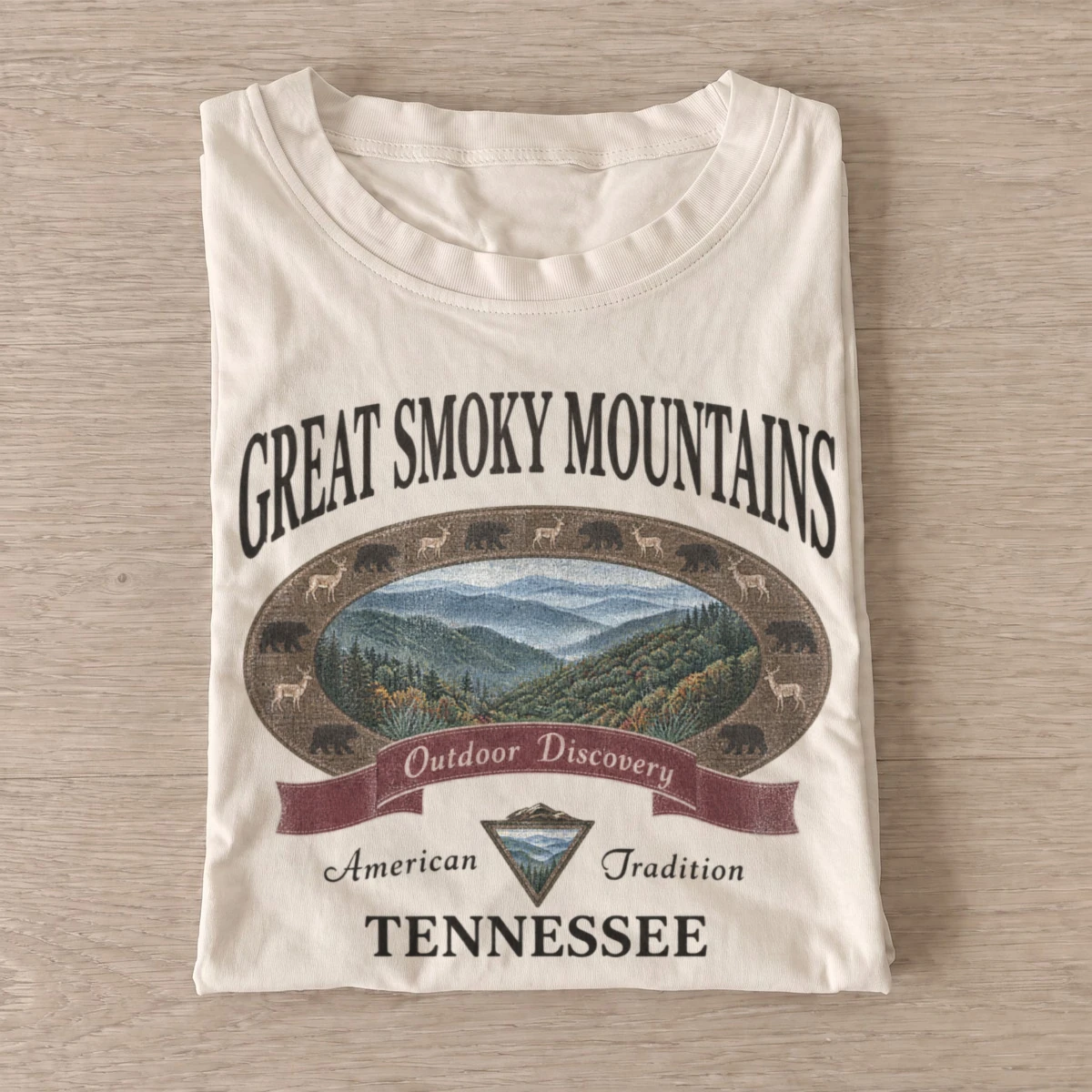 Great smoky mountains outdoor discovery t shirt sand20smoky mountain discovery.webp