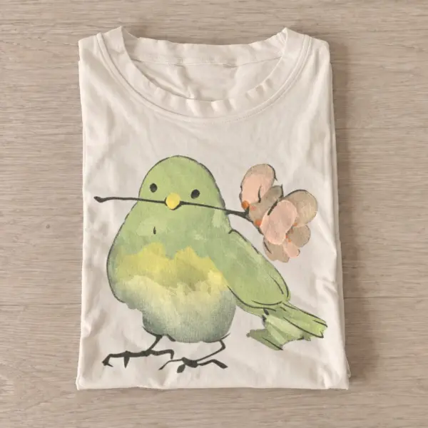 Green blossom bird t shirt sand20green blossom bird.webp