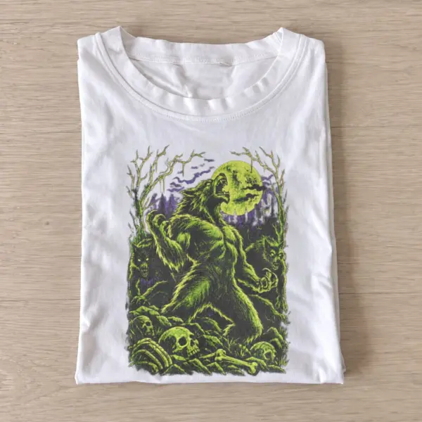 Green holiday creature graphic t shirt white20green holiday creature.webp
