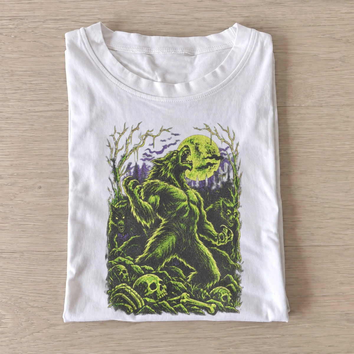 Green holiday creature graphic t shirt white20green holiday creature.webp