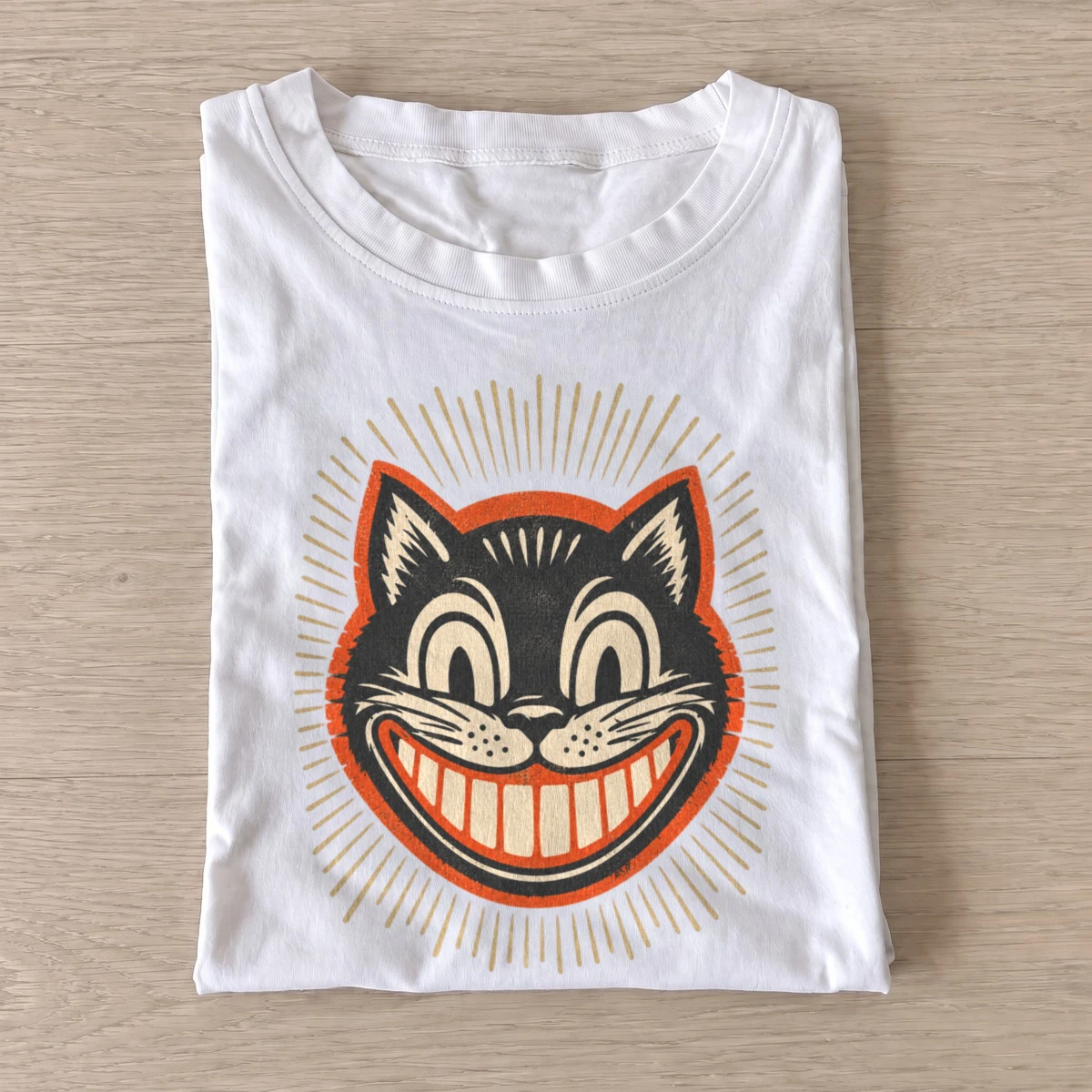 Grinning black cat t shirt white20grinning black cat.webp